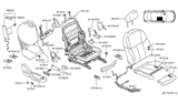 Diagram for 2015 Infiniti Q50 Seat Cover - 87620-4HB0A