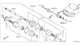 Diagram for Infiniti Axle Shaft - 39100-4HK0A