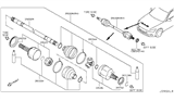 Diagram for 2020 Infiniti Q50 Axle Shaft - 39100-4HK0A