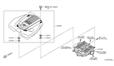 Diagram for 2021 Infiniti Q60 Engine Cover - 14041-6HL0B