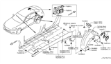 Diagram for 2018 Infiniti Q50 Wheelhouse - 76748-4GA0A