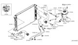 Diagram for 2017 Infiniti Q60 Radiator Hose - 21511-4GD0A