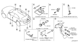 Diagram for Infiniti FX50 Power Window Switch - 25450-1CA5A