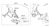 Diagram for Infiniti FX37 Fender - GHA01-1CAAA