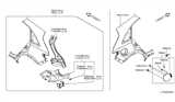 Diagram for 2011 Infiniti FX50 Fender - GHA01-1CAAA