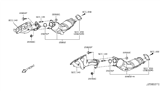 Diagram for Infiniti QX70 Catalytic Converter - B08B3-3WY0B