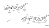 Diagram for 2012 Infiniti FX50 Catalytic Converter - B08B3-1BA0B