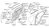 Diagram for 2013 Infiniti FX50 Window Run - 82216-1CA0A