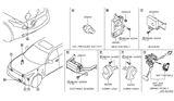 Diagram for 2009 Infiniti FX50 Horn - 25610-1CD0B