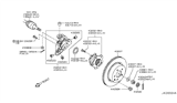 Diagram for 2003 Infiniti Q45 Steering Knuckle Bushing - 55148-AR000