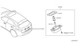 Diagram for 2017 Infiniti QX70 Light Socket - 26251-8991B