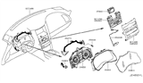 Diagram for Infiniti QX70 Dimmer Switch - 25273-1CA0A