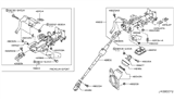 Diagram for Infiniti QX70 Steering Shaft - 48822-1CA1A