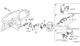 Diagram for Infiniti QX50 Wiper Switch - 25560-1BA0E