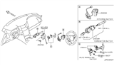 Diagram for 2014 Infiniti QX70 Wiper Switch - 25560-1BA0E