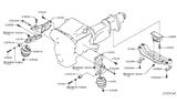 Diagram for Infiniti Q50 Engine Mount Bracket - 11272-4GA5A