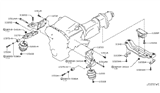 Diagram for Infiniti Q70L Engine Mount Bracket - 11272-4GA5A