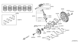 Diagram for Infiniti Engine Main Bearing - A2207-JK20A
