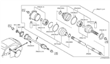 Diagram for 2010 Infiniti FX35 Axle Shaft - 39601-1CC0A