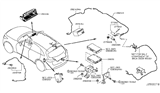 Diagram for 2013 Infiniti FX50 Antenna - 28208-3EV2A