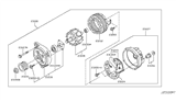 Diagram for Infiniti M45 Alternator Pulley - 23150-CR910