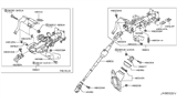 Diagram for Infiniti FX50 Steering Column - 48810-1CA1B