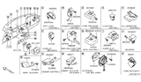 Diagram for 2010 Infiniti FX50 Steering Angle Sensor - 47945-JY00A