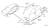 Diagram for 2017 Infiniti QX70 Door Moldings - 80870-1CA0A