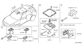 Diagram for 2013 Infiniti M56 Interior Light Bulb - 26462-1CA0B