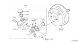 Diagram for 2013 Infiniti FX50 Brake Master Cylinder - D6010-JK51A