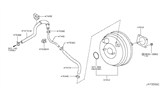 Diagram for Infiniti FX37 Brake Booster - D7210-3WY0B