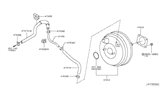 Diagram for 2013 Infiniti FX37 Brake Booster Vacuum Hose - 47474-1CD0B