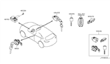 Diagram for Infiniti EX37 Ignition Lock Cylinder - 99810-1UX0A