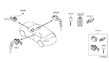 Diagram for 2012 Infiniti FX35 Ignition Lock Cylinder - 99810-1UX0A