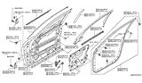 Diagram for Infiniti M35 Door Hinge - 80400-EG000