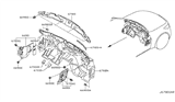 Diagram for 2008 Infiniti G37 Dash Panels - 67900-JL60A