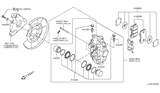 Diagram for 2019 Infiniti Q70 Wheel Cylinder Repair Kit - D4120-JL00A