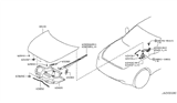 Diagram for Infiniti FX50 Hood Hinge - 65401-1CA0A