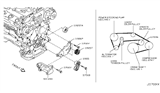 Diagram for Infiniti FX50 A/C Idler Pulley - 11925-JK21A