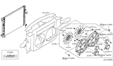 Diagram for Infiniti FX50 Radiator fan - 21481-1BH0A