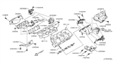 Diagram for Infiniti Q40 Exhaust Manifold Gasket - 14036-EA200