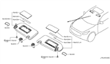 Diagram for Infiniti Sun Visor - 96401-1CA0A