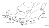 Diagram for Infiniti FX37 Hood Cable - 65620-1CA1A