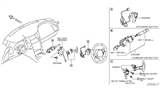 Diagram for Infiniti FX50 Cruise Control Switch - 25550-1CA3A