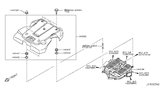 Diagram for Infiniti QX70 Engine Cover - 14041-1CA1A