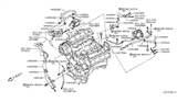 Diagram for Infiniti G37 Thermostat Gasket - 21049-AE000