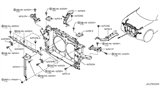 Diagram for Infiniti Radiator Support - 62501-1CA0B