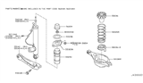 Diagram for Infiniti EX35 Bump Stop - 55240-1BA0A