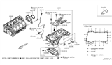 Diagram for Infiniti G37 Oil Pan - 11110-4GA0B