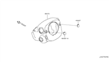 Diagram for Infiniti Steering Column Cover - 48470-1CA1B